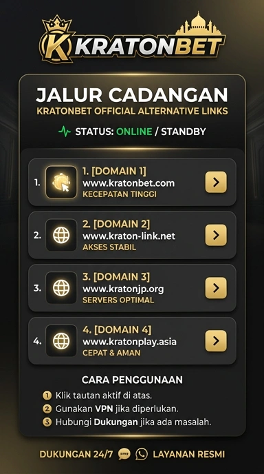 Tampilan link alternatif kratonbet