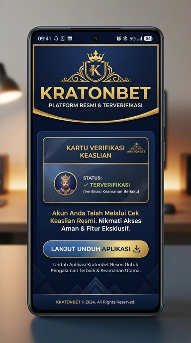 Tampilan kanal resmi kratonbet